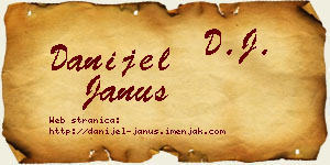 Danijel Janus vizit kartica